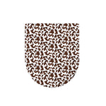 Brown And White Cow Pattern Print Toilet Lid Cover