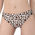 Brown And White Cow Pattern Print Women's Panties