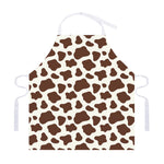 Brown And White Cow Print Adjustable Apron