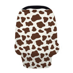 Brown And White Cow Print Baby Seat Cover