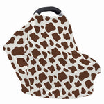 Brown And White Cow Print Baby Seat Cover
