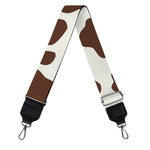 Brown And White Cow Print Bag Strap