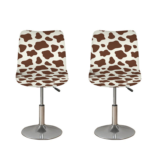 Brown And White Cow Print Bar Stool Covers