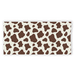Brown And White Cow Print Beach Towel
