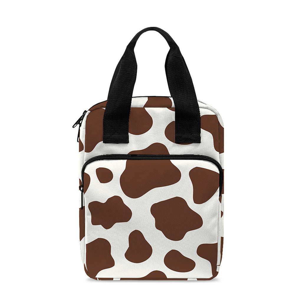 Brown And White Cow Print Bible Tote Bag