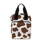 Brown And White Cow Print Bible Tote Bag