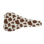 Brown And White Cow Print Bicycle Seat Cover
