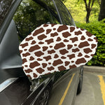 Brown And White Cow Print Car Side Mirror Covers