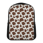 Brown And White Cow Print Casual Backpack