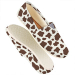 Brown And White Cow Print Casual Shoes