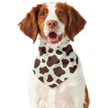 Brown And White Cow Print Dog Bandana