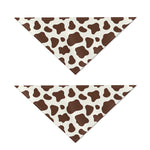Brown And White Cow Print Dog Bandana