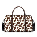 Brown And White Cow Print Duffel Bag