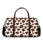 Brown And White Cow Print Duffle Bag