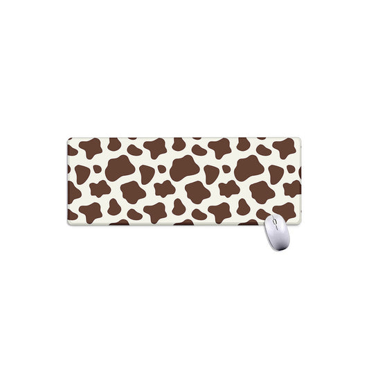 Brown And White Cow Print Extended Mouse Pad