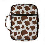 Brown And White Cow Print Front Pocket Bible Bag