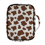Brown And White Cow Print Front Pocket Bible Bag