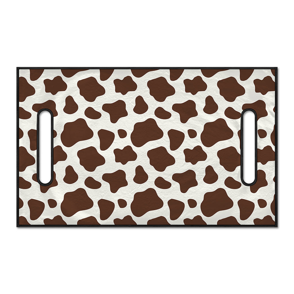 Brown And White Cow Print Golf Cart Seat Cover