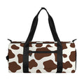 Brown And White Cow Print Gym Bag