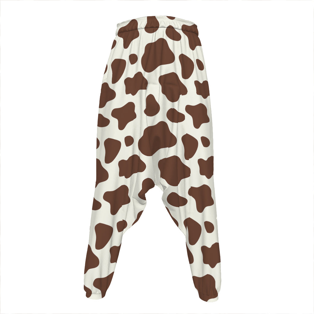 Brown And White Cow Print Hammer Pants