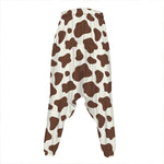 Brown And White Cow Print Hammer Pants
