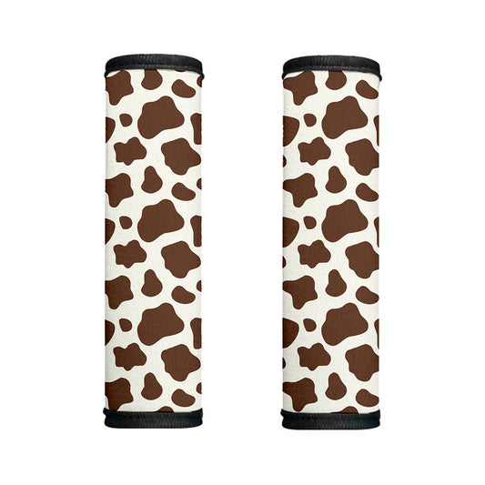 Brown And White Cow Print Handle Covers