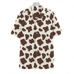 Brown And White Cow Print Hawaiian Shirt