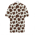 Brown And White Cow Print Hawaiian Shirt