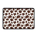 Brown And White Cow Print Kitchen Mat