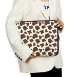 Brown And White Cow Print Laptop Sleeve