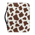 Brown And White Cow Print Leather Bible Cover