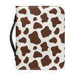 Brown And White Cow Print Leather Bible Cover