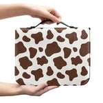 Brown And White Cow Print Leather Bible Cover