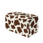 Brown And White Cow Print Leather Tissue Box Cover