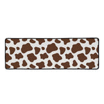 Brown And White Cow Print Long Kitchen Mat