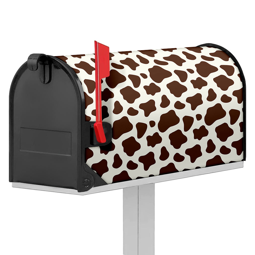 Brown And White Cow Print Mailbox Cover
