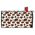 Brown And White Cow Print Mailbox Cover