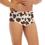 Brown And White Cow Print Men's Briefs