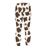 Brown And White Cow Print Men's leggings