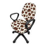 Brown And White Cow Print Office Chair Cover
