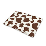 Brown And White Cow Print Pet Cooling Mat Cover