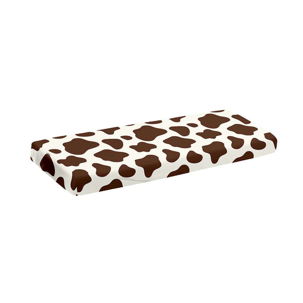 Brown And White Cow Print Piano Keyboard Cover