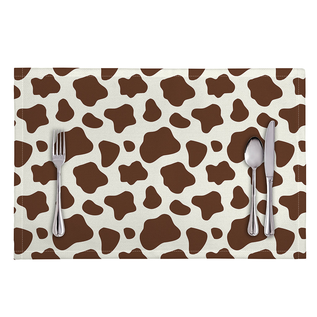 Brown And White Cow Print Placemat