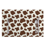 Brown And White Cow Print Placemat