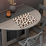 Brown And White Cow Print Placemat
