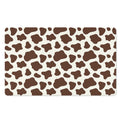 Brown And White Cow Print Polyester Doormat