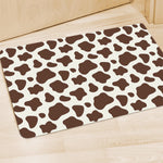 Brown And White Cow Print Polyester Doormat