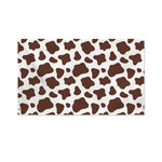 Brown And White Cow Print Polyester Flag