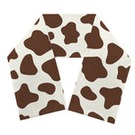 Brown And White Cow Print Scarf
