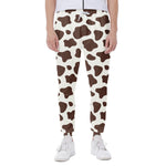 Brown And White Cow Print Scuba Joggers